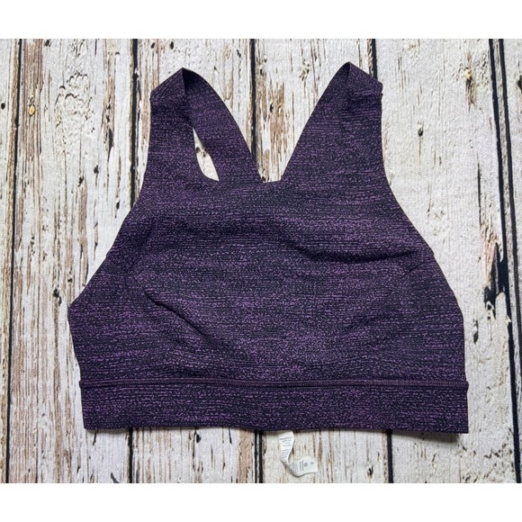 lululemon athletica Other - Lululemon Fast Free Nulux Bra Size 8 Salt Dark Mystic Black W2AKXS